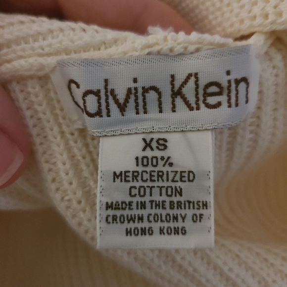 Vintage Calvin Klein Mercerized Cotton Sweater - Picture 3 of 11